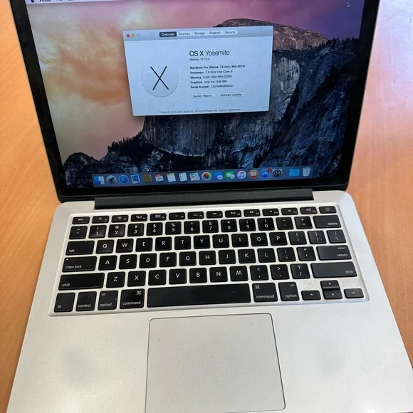 MacBook Pro (retina, 13 inch, mid 2014)